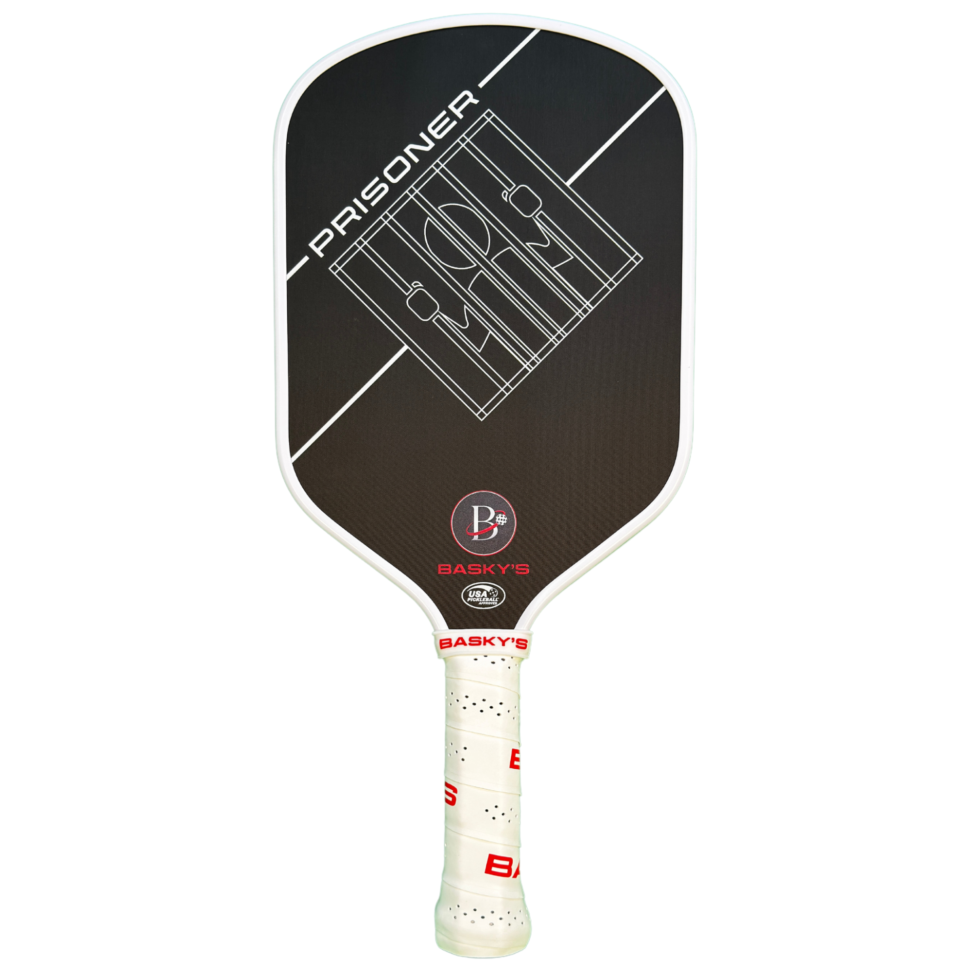 Premium Carbon Fiber Pickleball Paddle - 14mm Prisoner | USAPA