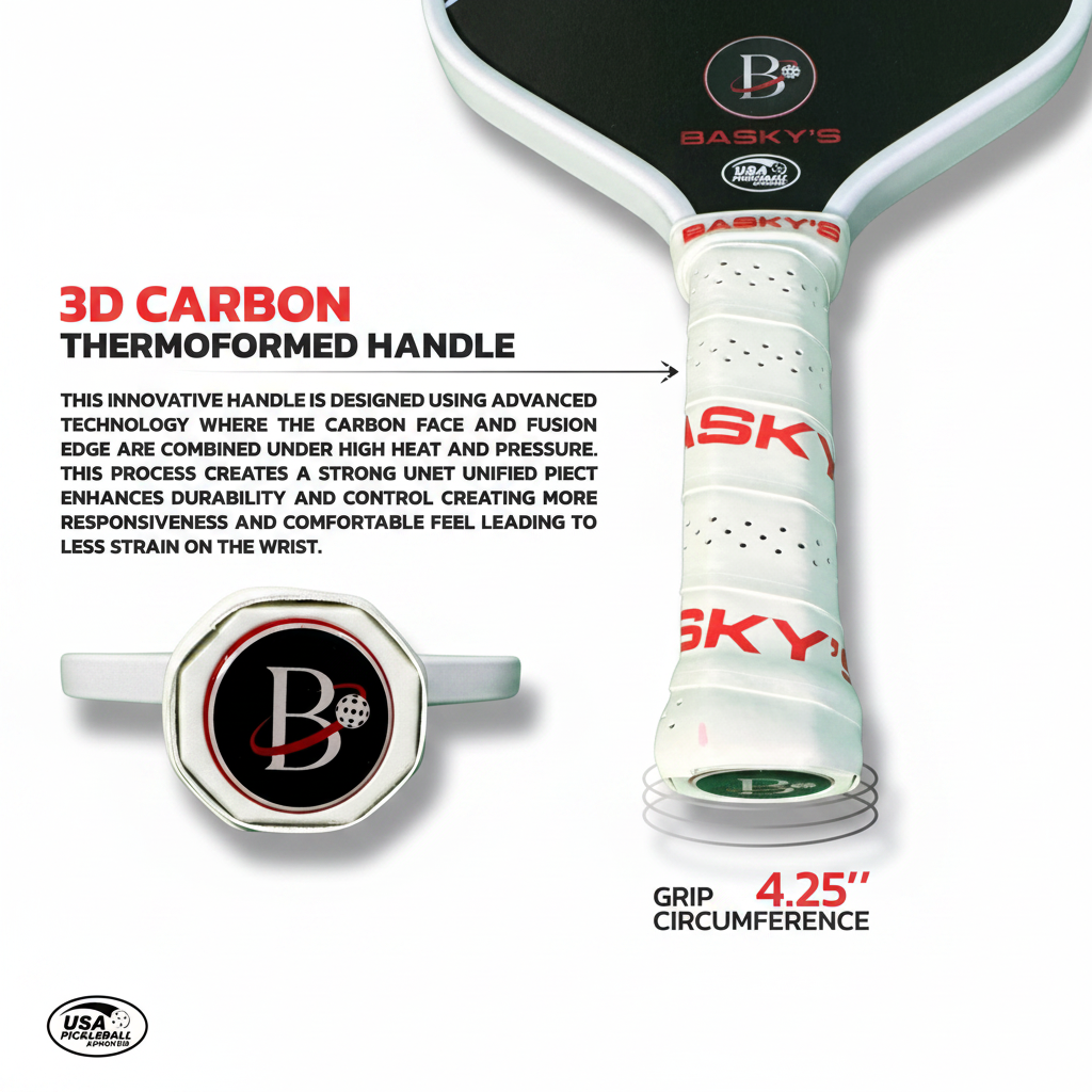 Carbon Fiber Pickleball Paddle - 14mm Prisoner Paddle | USAPA Approved