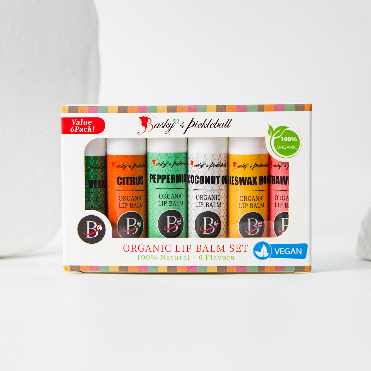 Basky's Pickleball Lip Balm Set - 4 PACK