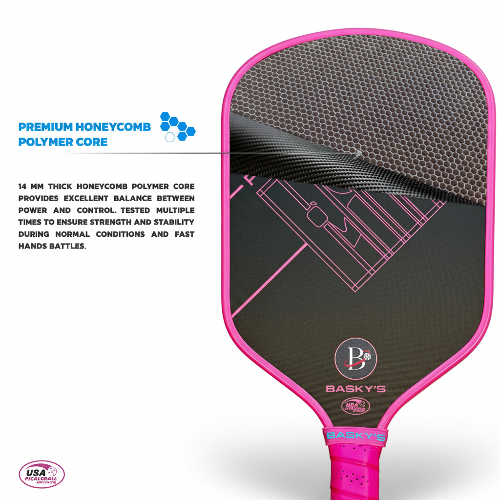 Carbon Fiber Pickleball Paddle - 14mm Prisoner Paddle | USAPA Approved