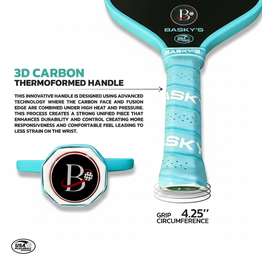 Carbon Fiber Pickleball Paddle - 14mm Prisoner Paddle | USAPA Approved