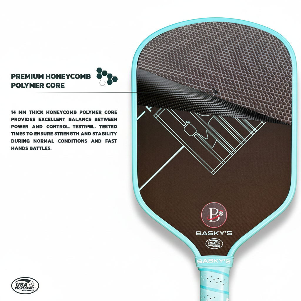 Carbon Fiber Pickleball Paddle - 14mm Prisoner Paddle | USAPA Approved