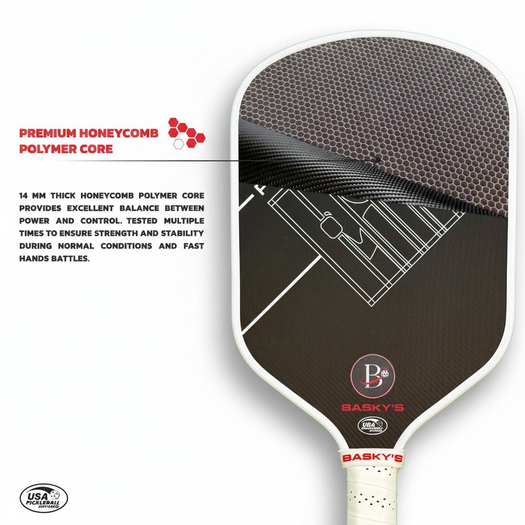 Carbon Fiber Pickleball Paddle - 14mm Prisoner Paddle | USAPA Approved